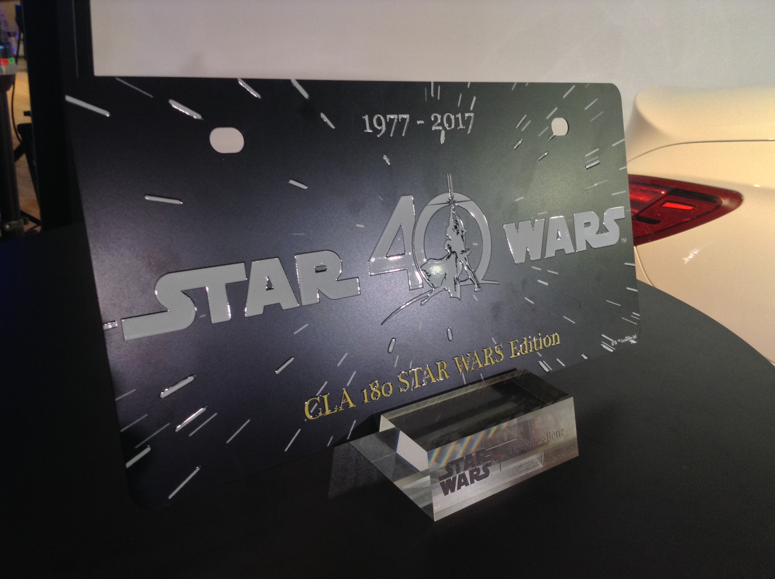 レア　非売品　スターウォーズ　40周年　ベンツ　ナンバープレート